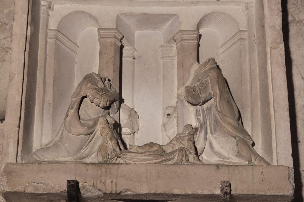 retable : Scènes de la vie de la Vierge et de saint Pierre, détail d’un des reliefs