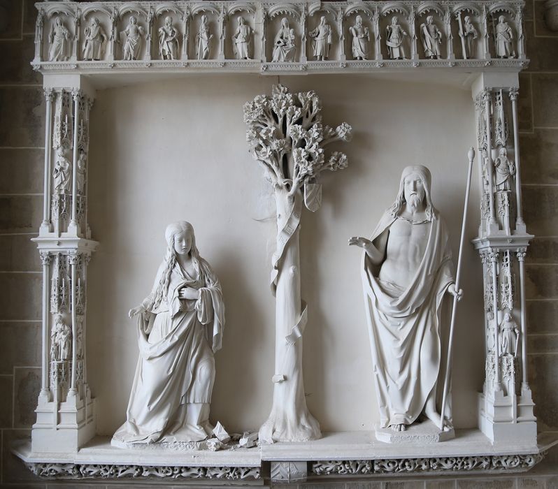 groupe sculpté : Noli me tangere