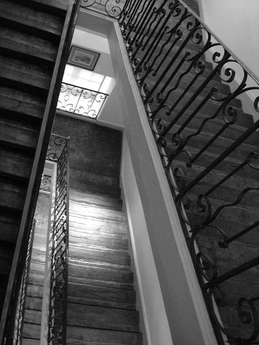 escalier principal, vue partielle