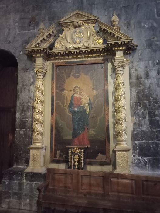 retable latéral, tableau : Vierge à l’Enfant
