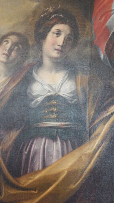 tableau : Sainte Ursule, vue partielle