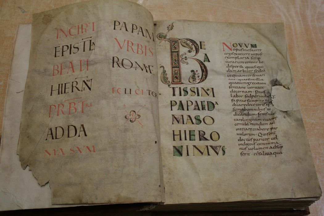 livre liturgique (évangéliaire carolingien)