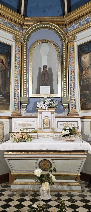 statue : Vierge à l'Enfant assise dite Notre-Dame-de-Bornigier