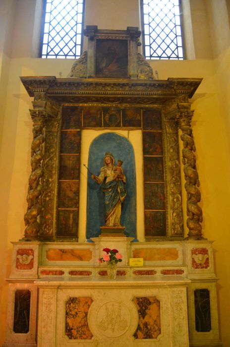 retable, statue : Vierge à l’Enfant