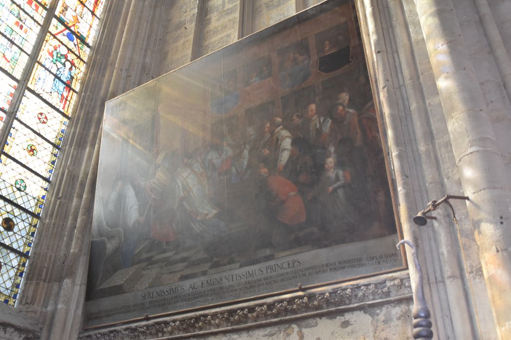 tableau : Ouverture de la Porte Sainte par le cardinal de Bouillon en 1699