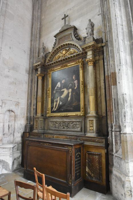 retable secondaire, tableau : Déploration sur le Christ mort