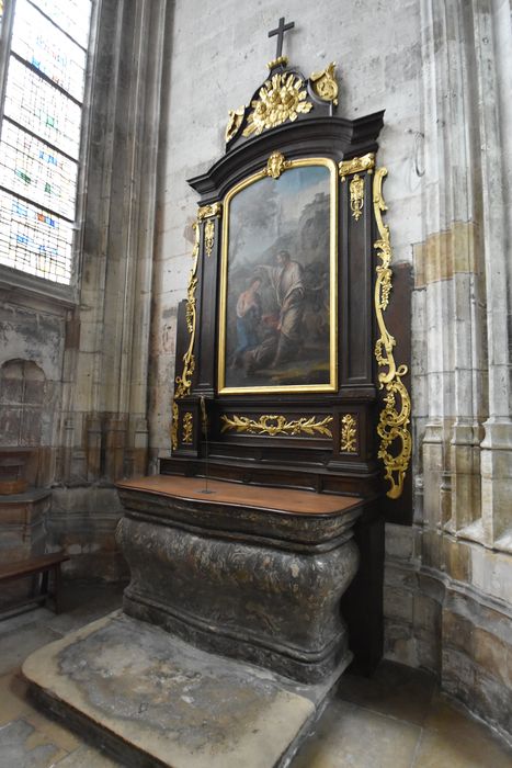 retable secondaire, tableau : Scène de baptême
