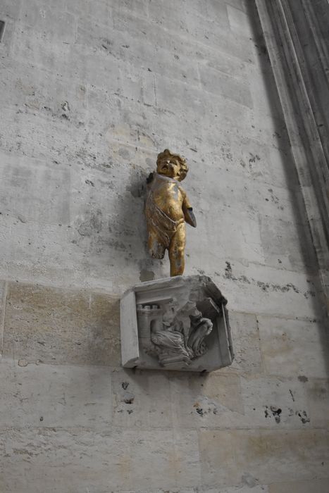 statue (statuette) : Ange (élément de retable ?)