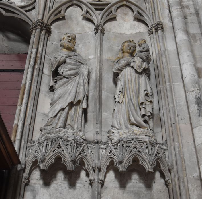 statues du transept nord