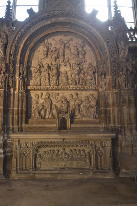 retable de la Crucifixion chapelle sud Saint-Étienne-la-Grande
