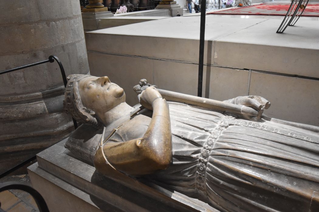 statue funéraire : Richard Coeur de Lion, vue partielle