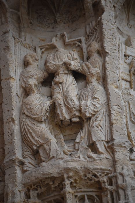 portail d’accès ouest, piedroit, détail