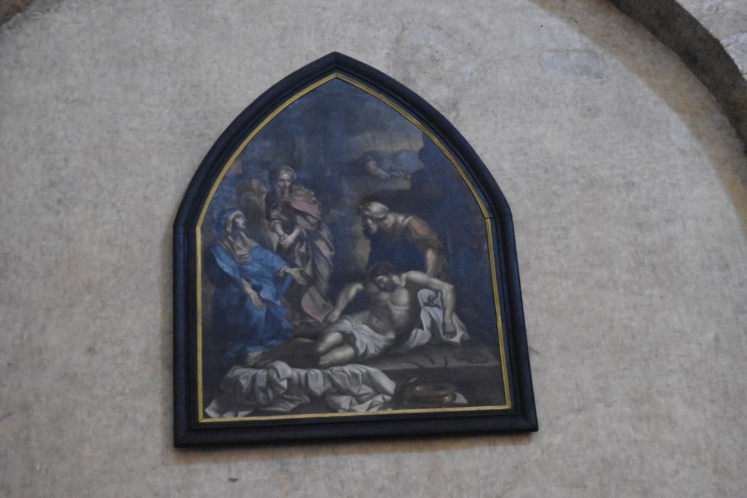 tableau : Mise au tombeau avec la Vierge, sainte Madeleine et Joseph d'Arimathie