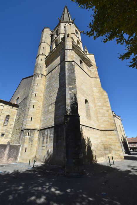 clocher, élévations sud et ouest