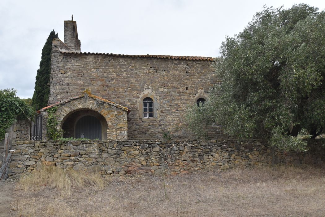 façade latérale sud, vue partielle