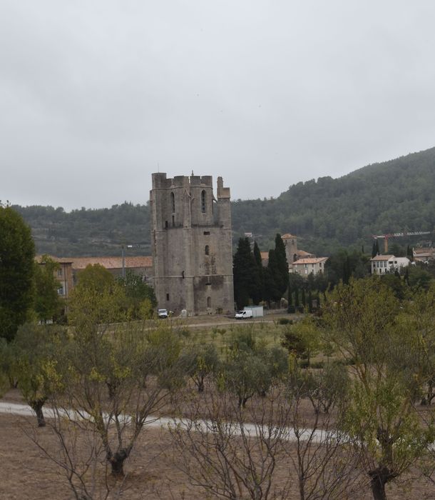 clocher de l’église abbatiale, élévations sud et ouest