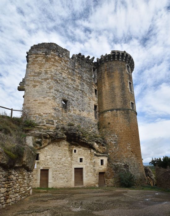 vue partielle des ruines depuis l’Ouest