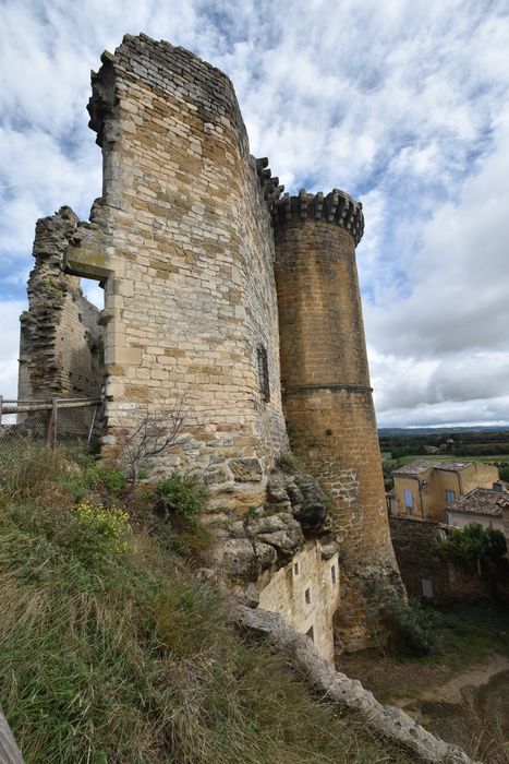 vue partielle des ruines depuis l’Ouest