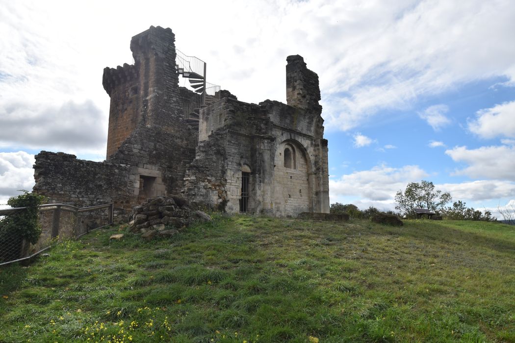 vue partielle des ruines depuis le Nord-Est