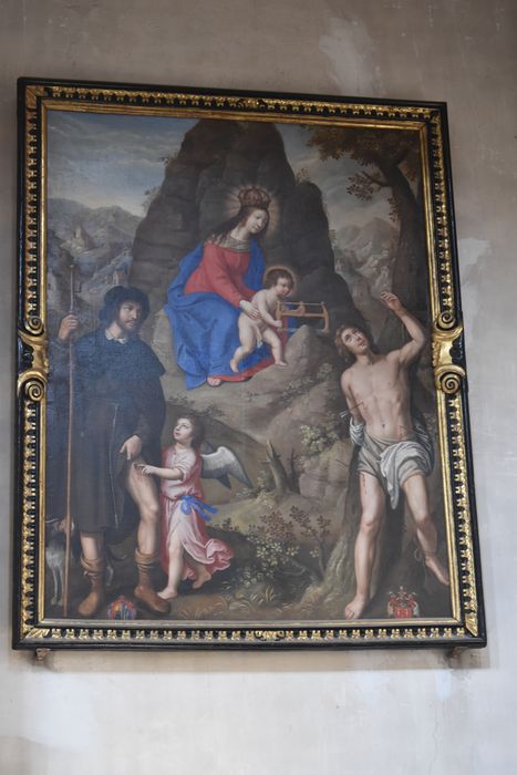 tableau : Vierge à l'Enfant saint Roch et saint Sébastien (la)