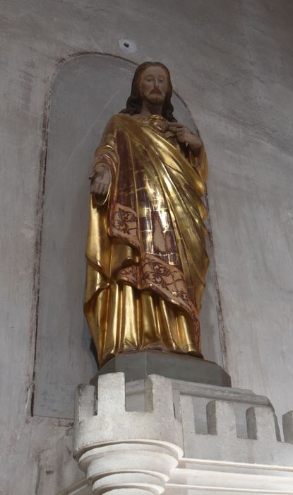 statue : Christ du Sacré-Coeur