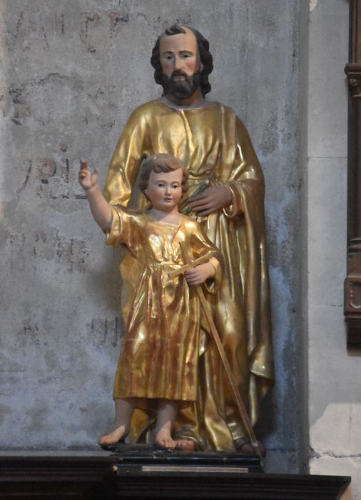 groupe sculpté : Saint Joseph et l’Enfant