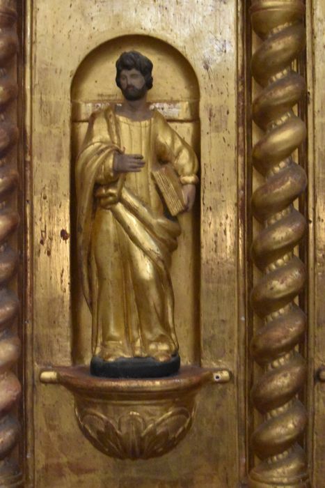 maître-autel, tabernacle, détail d’une statuette