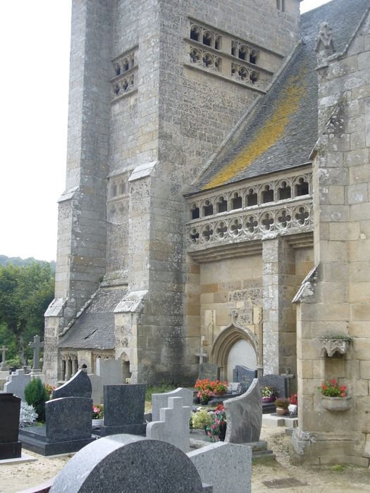 façade latérale sud, vue partielle