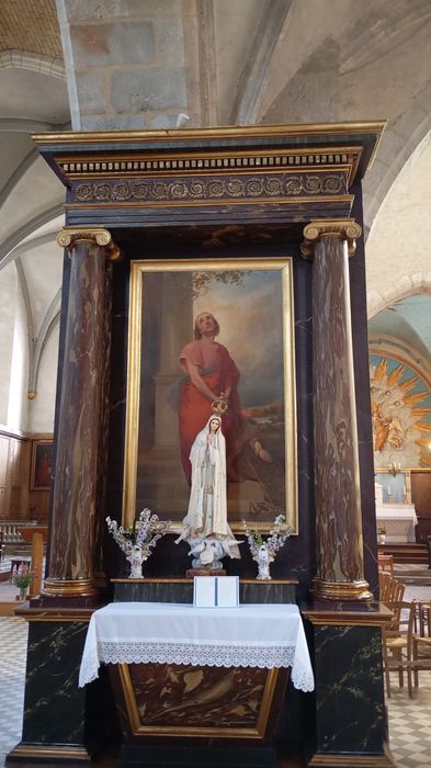 retable de la nef, 3e pilier, tableau : Saint Pierre