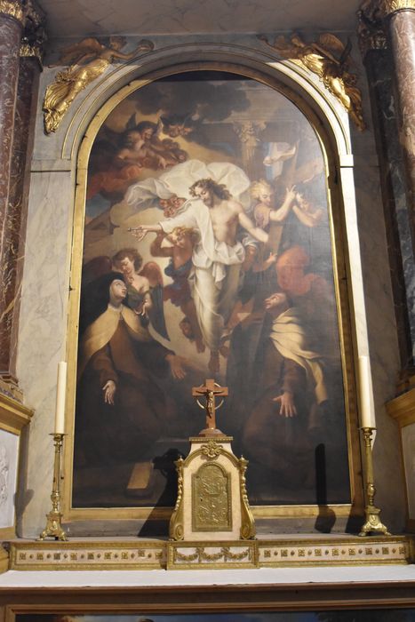 Tableau : Apparition du Christ à sainte Thérèse d'Avila et à saint Jean de la Croix