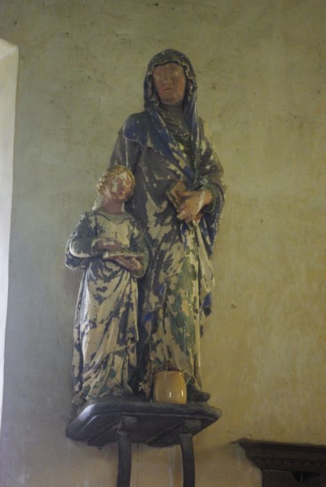 groupe sculpté : Éducation de la Vierge