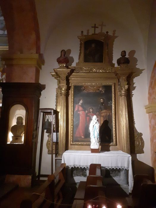 retable de la Sainte Famille, tableaux d'autel : Sainte Famille et Le Père Éternel