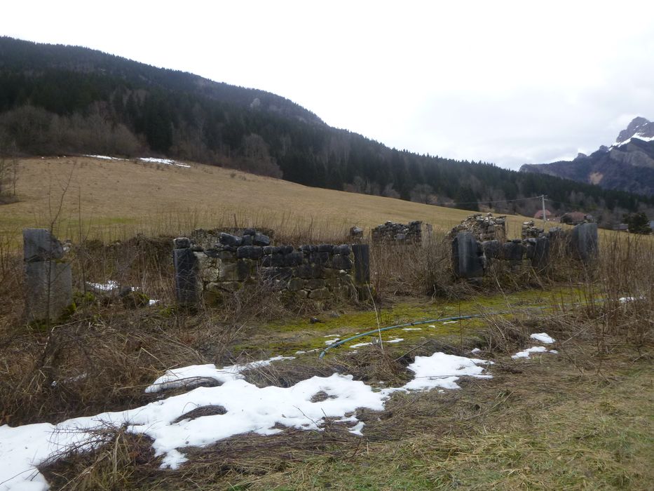 vue partielle des vestiges depuis le Sud