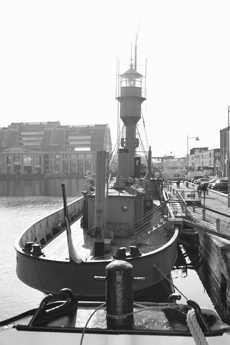 bateau de signalisation : bateau-feu dit le Sandettié, ex Dyck