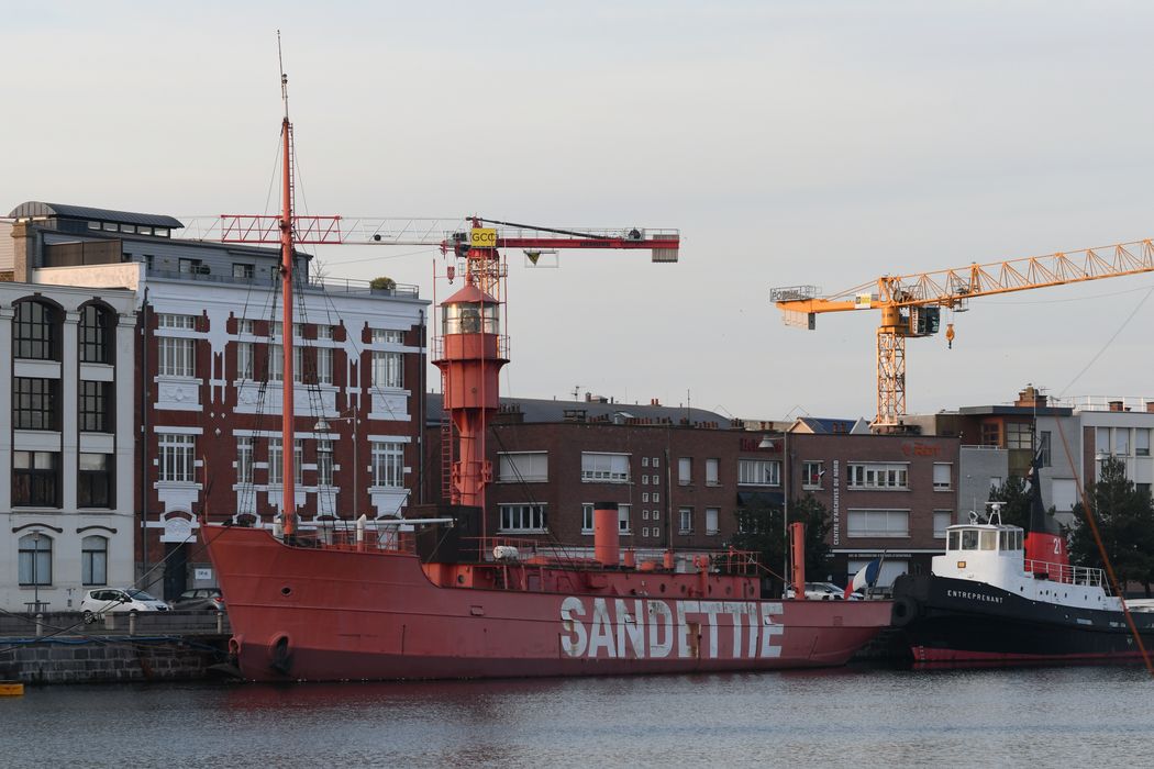 bateau de signalisation : bateau-feu dit le Sandettié, ex Dyck
