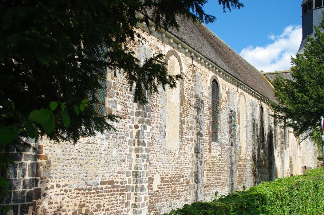 église abbatiale, façade latérale sud