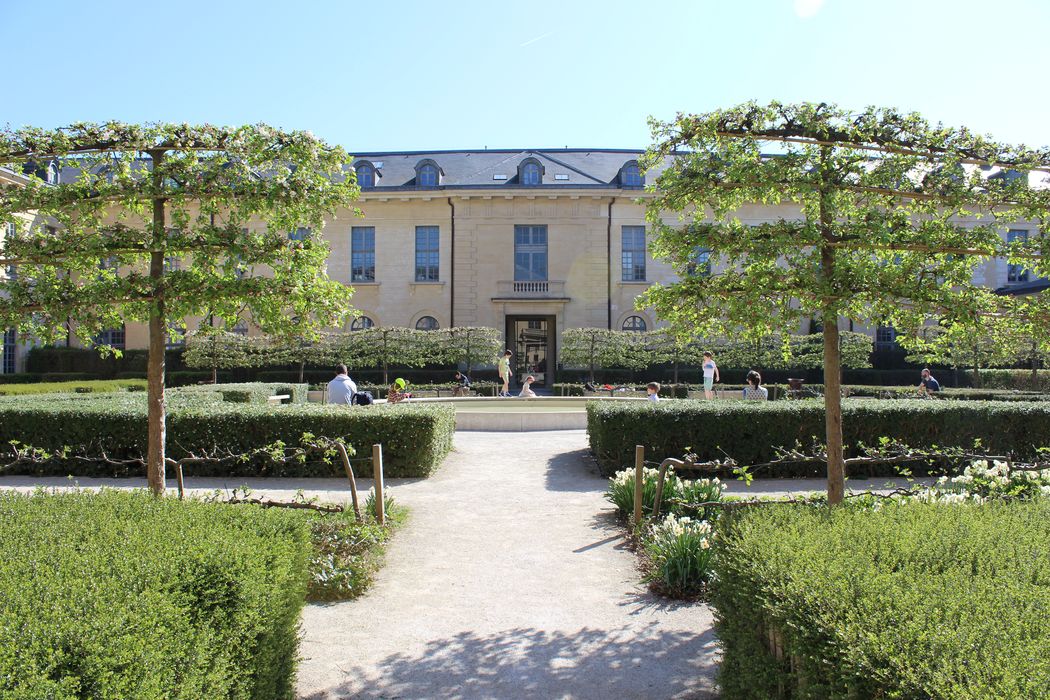 cloître, aile est, façade ouest, vue partielle