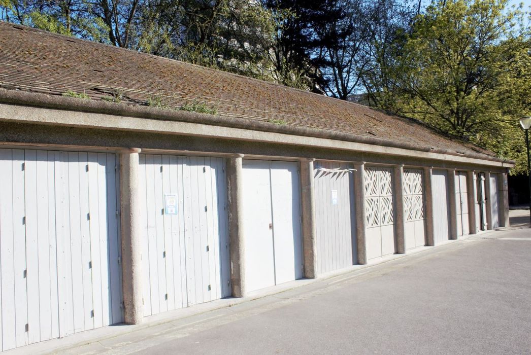 bâtiment d’accueil, façade sud-ouest