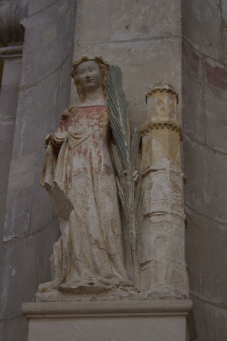 Statue : sainte Barbe