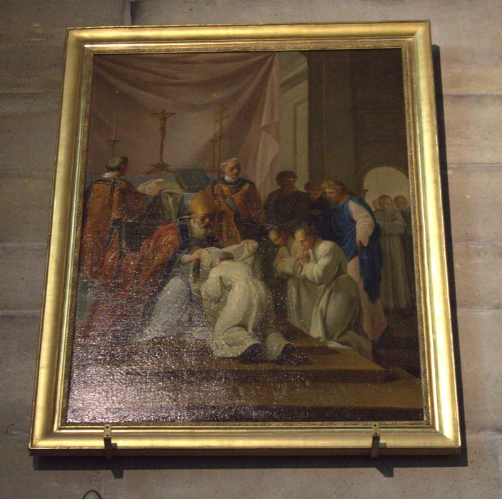 tableau : Saint Bruno prend l’habit monastique