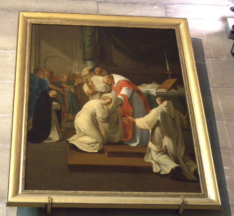 tableau : Saint Bruno donne l’habit à plusieurs novices