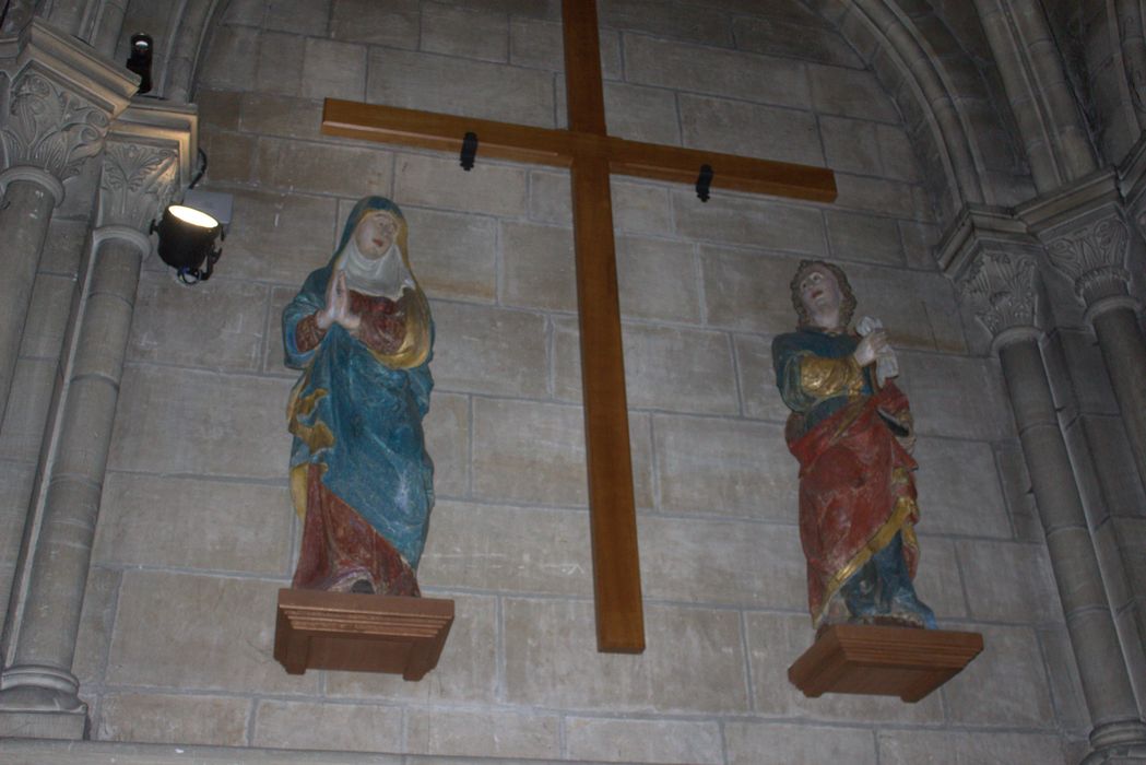 statues de calvaire : Saint Jean, Vierge