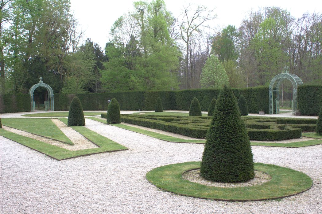 parterre de borderies de la maison de Sylvie