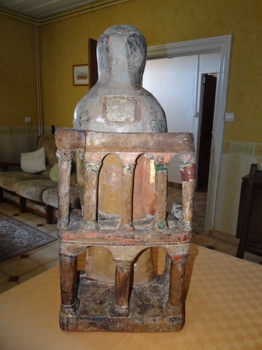 statue : Vierge en majesté (Vierge à l’Enfant), revers