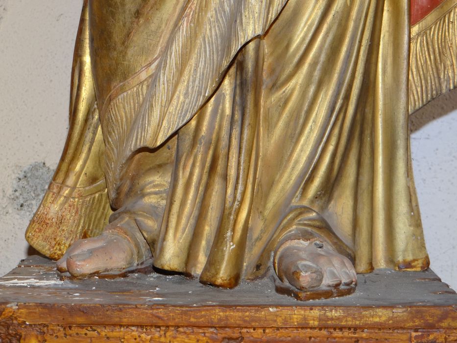 statue : Vierge à l’Enfant, détail