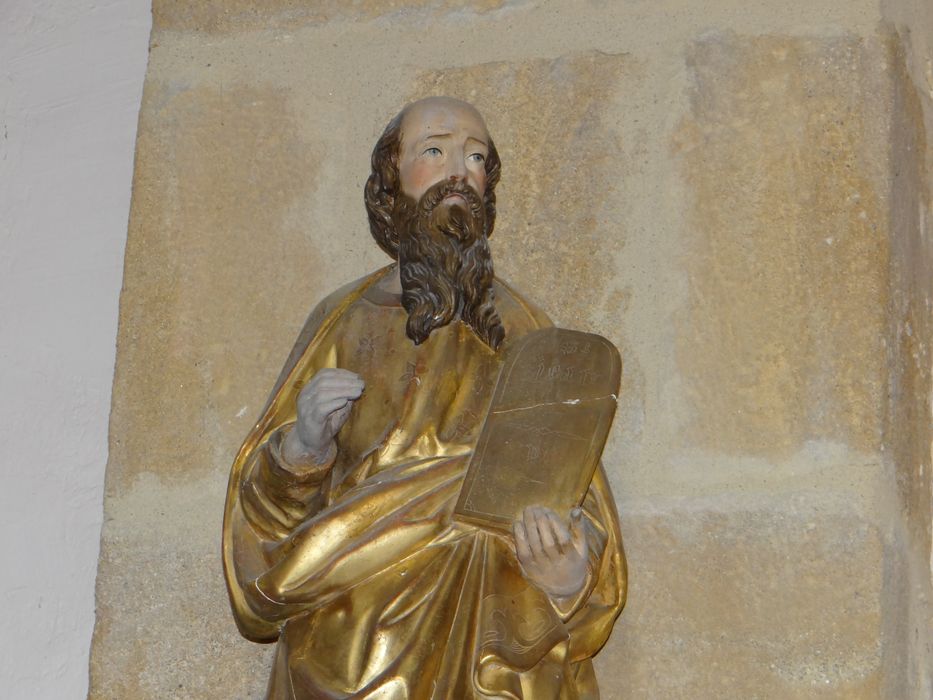 statue : Saint Jean l'Evangéliste, vue partielle