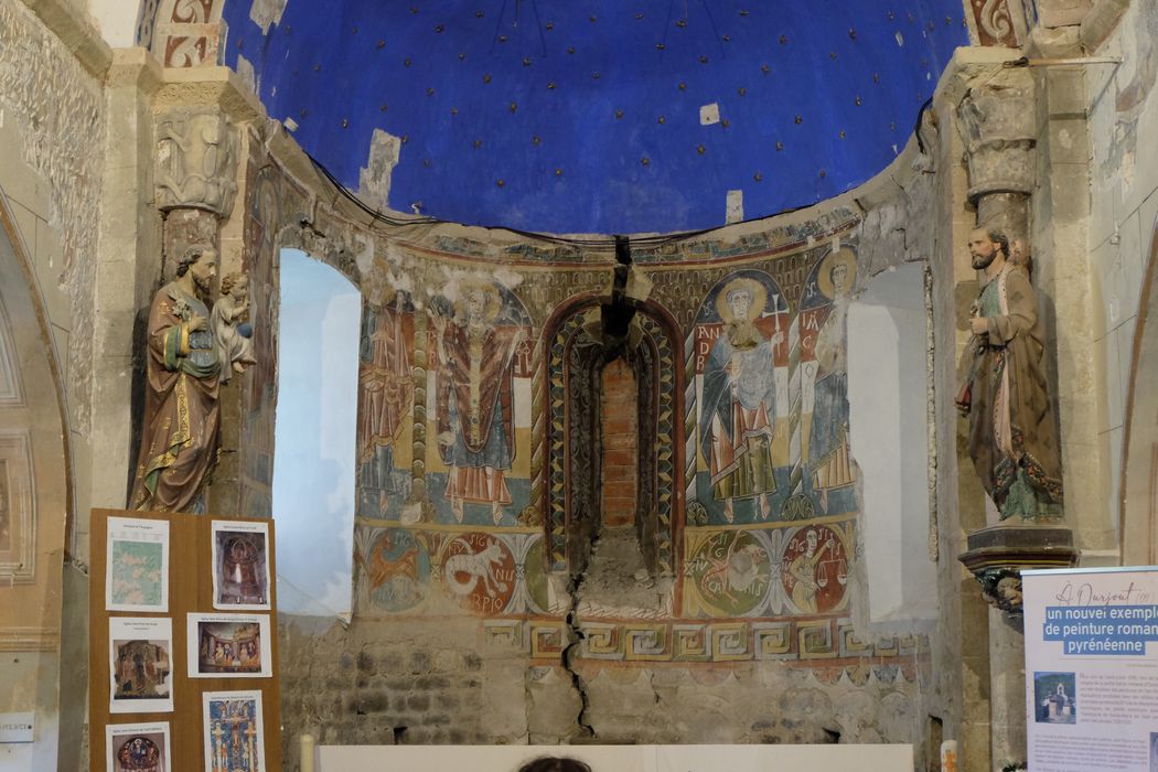 peintures murales de l’abside du choeur