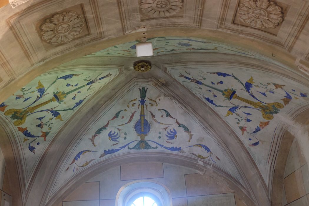 chapelle latérale, voûte peinte