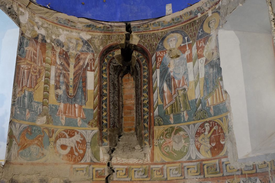 peintures murales de l’abside du choeur