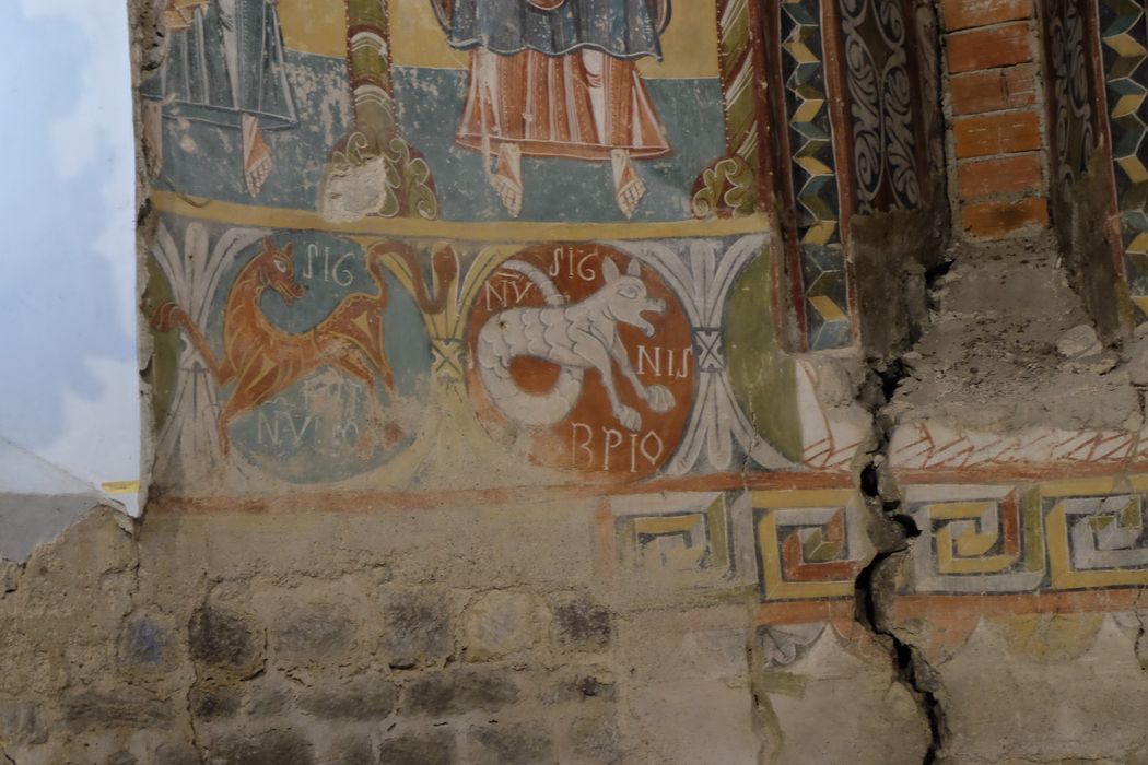 peintures murales de l’abside du choeur, détail